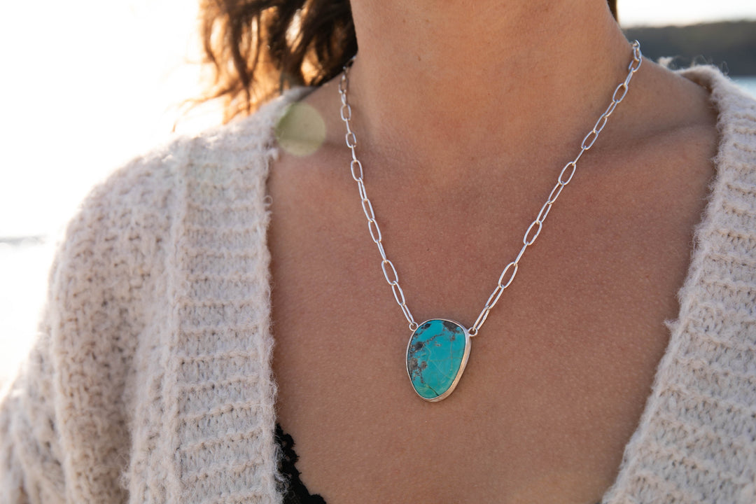 turquoise-silver-necklace-chain