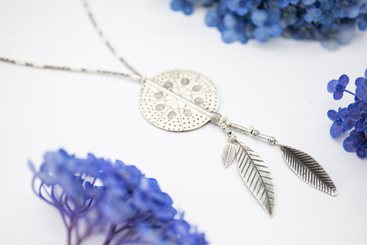 Hill Tribe Silver Dreamcatcher Tribal Necklace