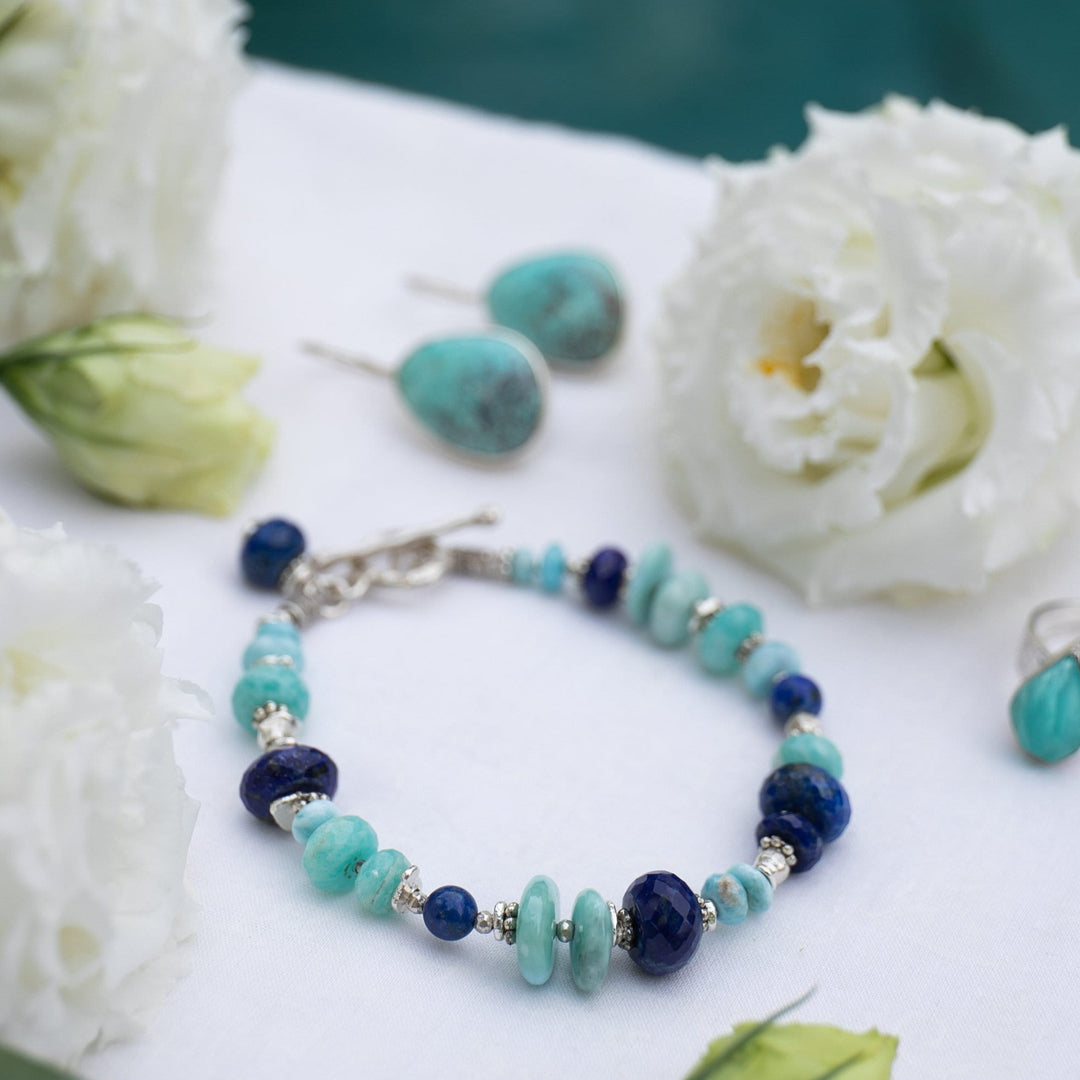 larimar-lapis-amazonite-bracelet