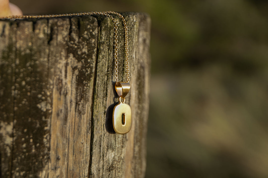 Gorgeous Raw Indicolite or Blue Tourmaline Pendant in Gold Plated Sterling Silver on Delicate Chain