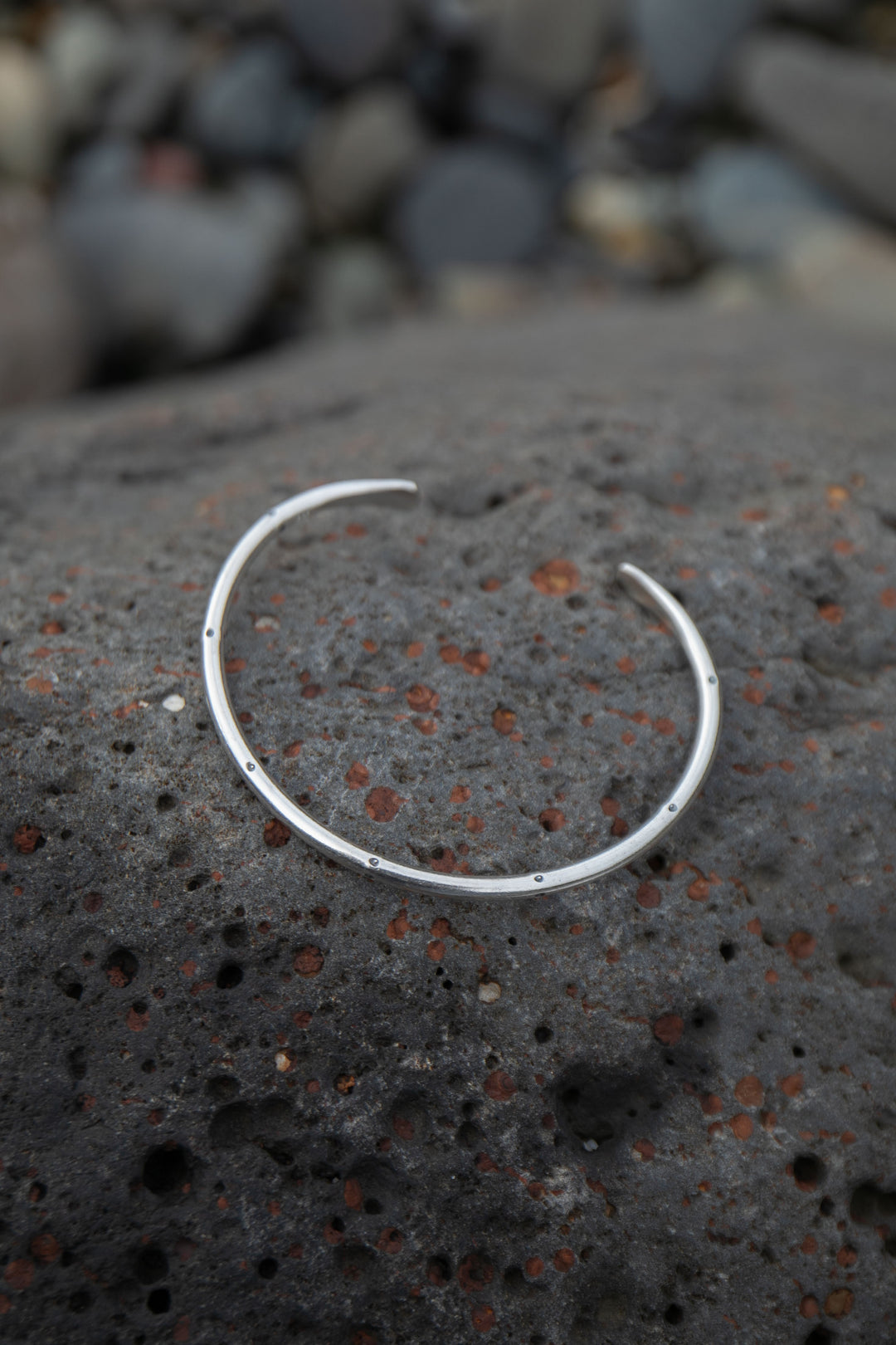 Thai Hill Tribe Silver Printed Bangle