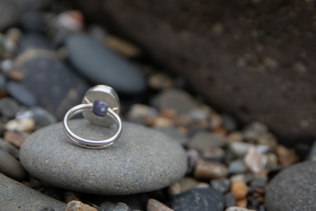 Rare Green Tanzanite Ring - Size 6.5 US