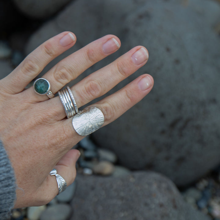 Thai Hill Tribe Silver Decorative Ring - Adjustable