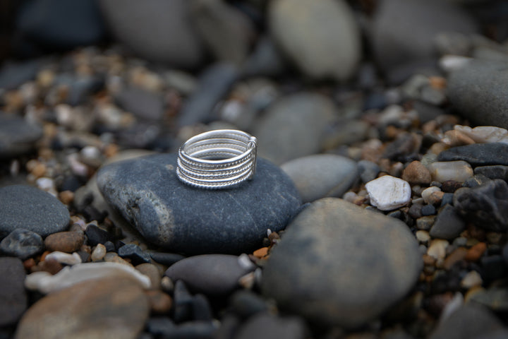 Thai Hill Tribe Silver Stack Ring - Multiple Sizes
