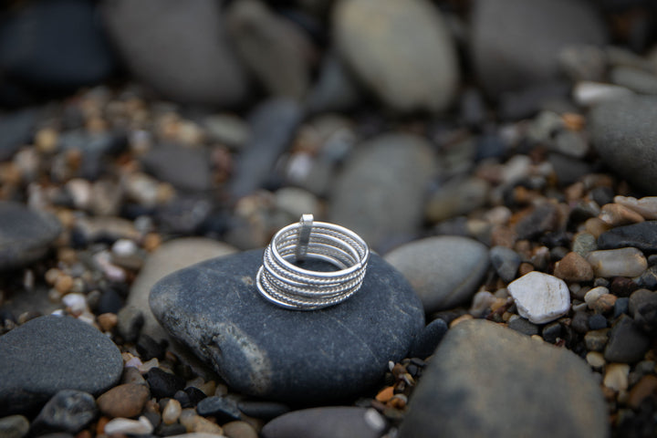 Thai Hill Tribe Silver Stack Ring - Multiple Sizes