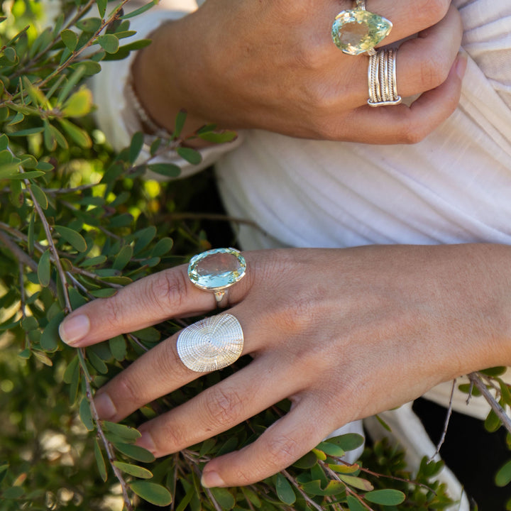 Thai Hill Tribe Silver Decorative Ring - Adjustable
