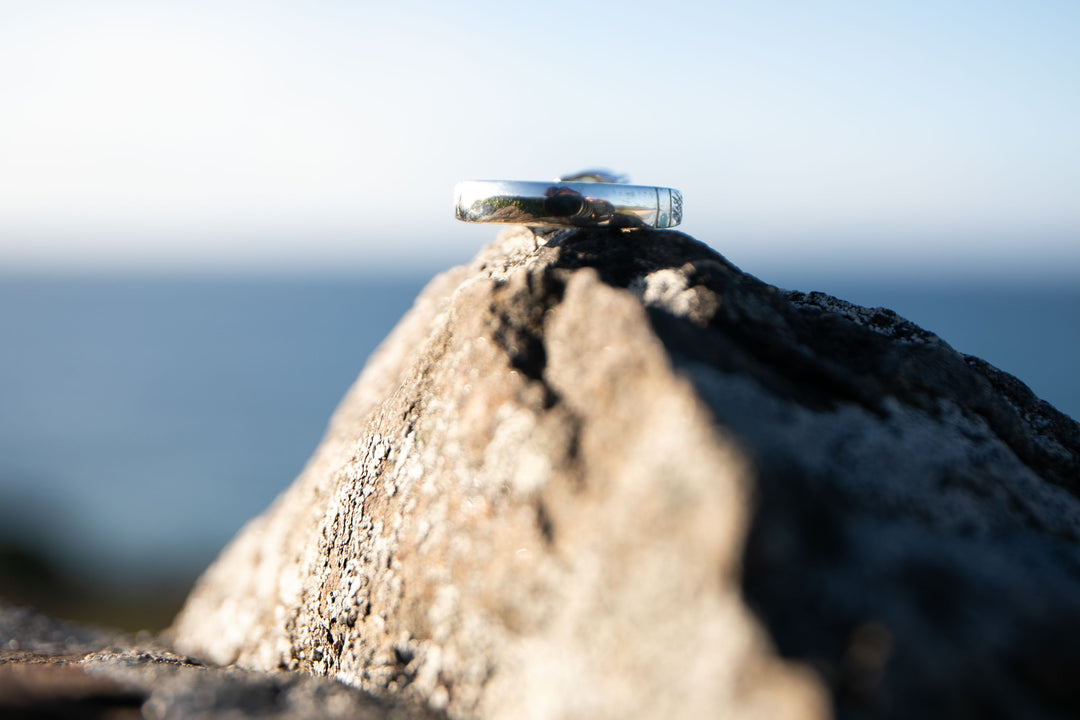 Blue Topaz Ring in Claw Sterling Silver - Size 8 US