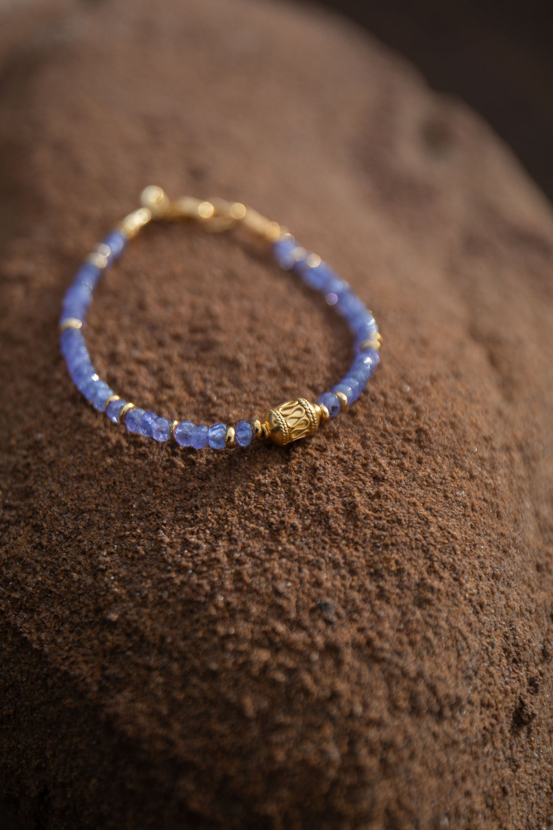 Tanzanite and Gold Vermeil Beaded Bracelet