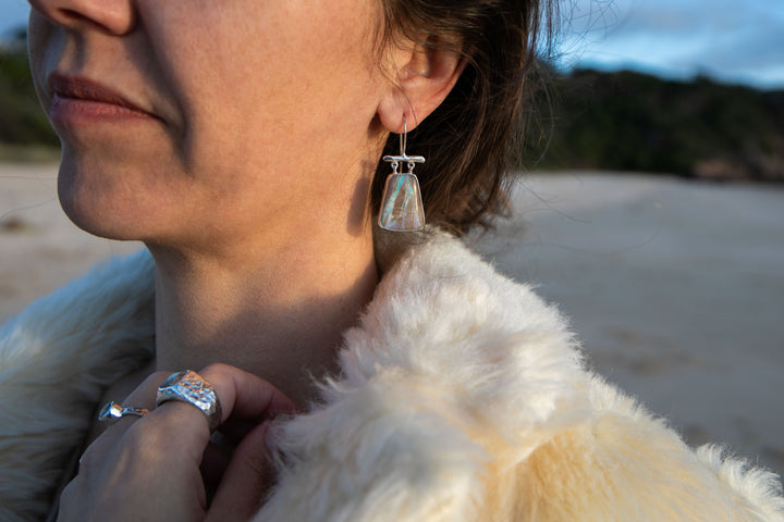 Statement Australian Opal Earrings
