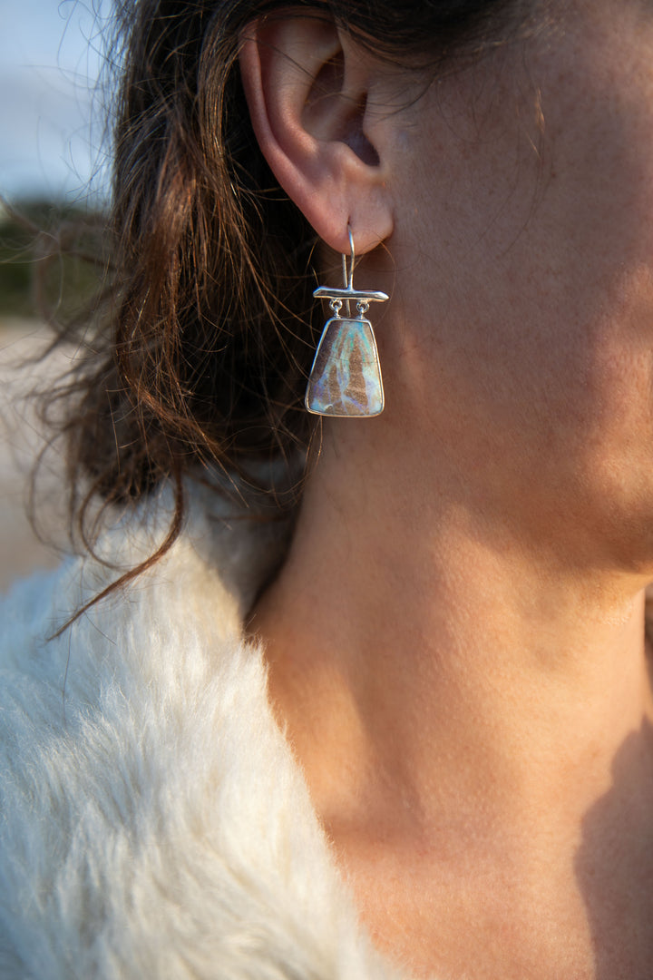 Statement Australian Opal Earrings