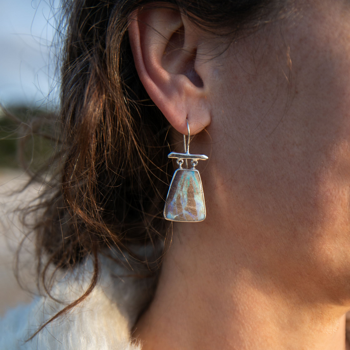 Statement Australian Opal Earrings