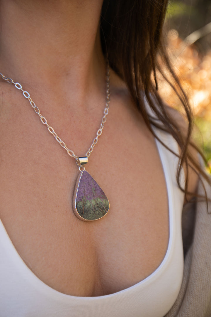 Stitchtite Beaten Silver Pendant