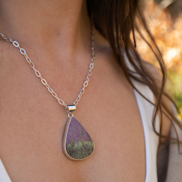 Stitchtite Beaten Silver Pendant