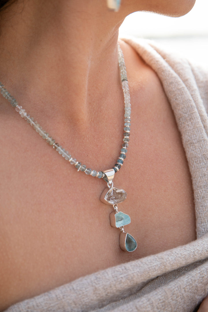herkimer-diamond-aquamarine-pendant