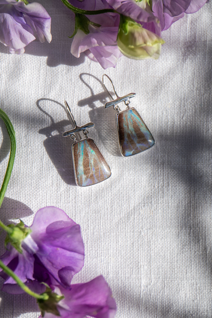 Statement Australian Opal Earrings