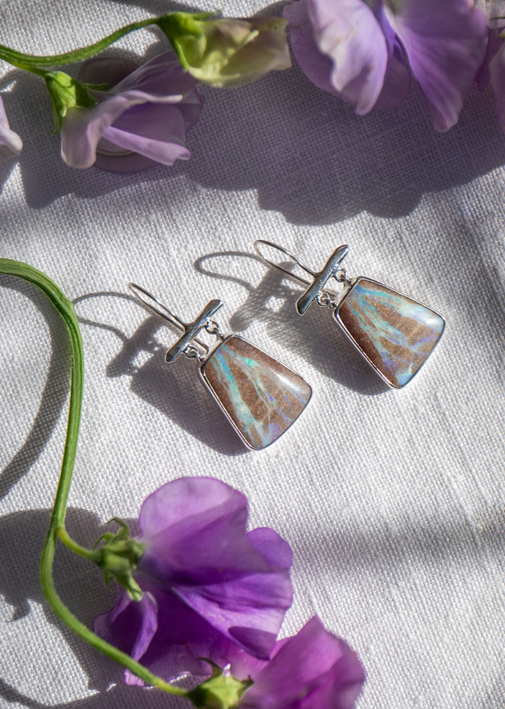 Statement Australian Opal Earrings