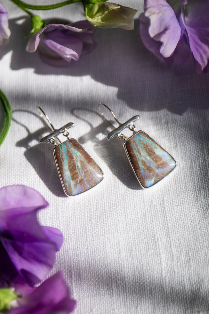Statement Australian Opal Earrings