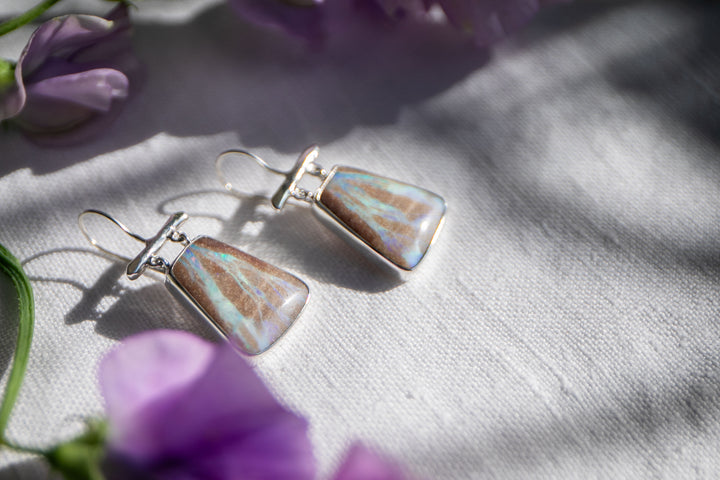 Statement Australian Opal Earrings