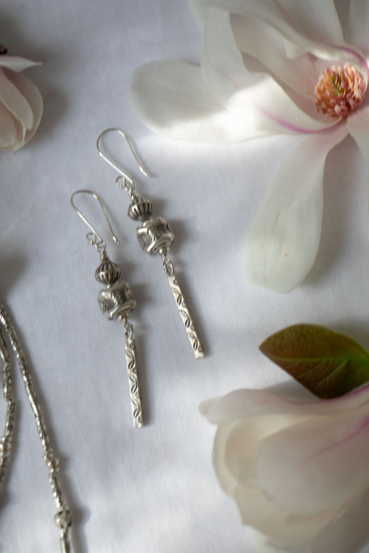 Handmade Thai Hill Tribe Silver Earrings