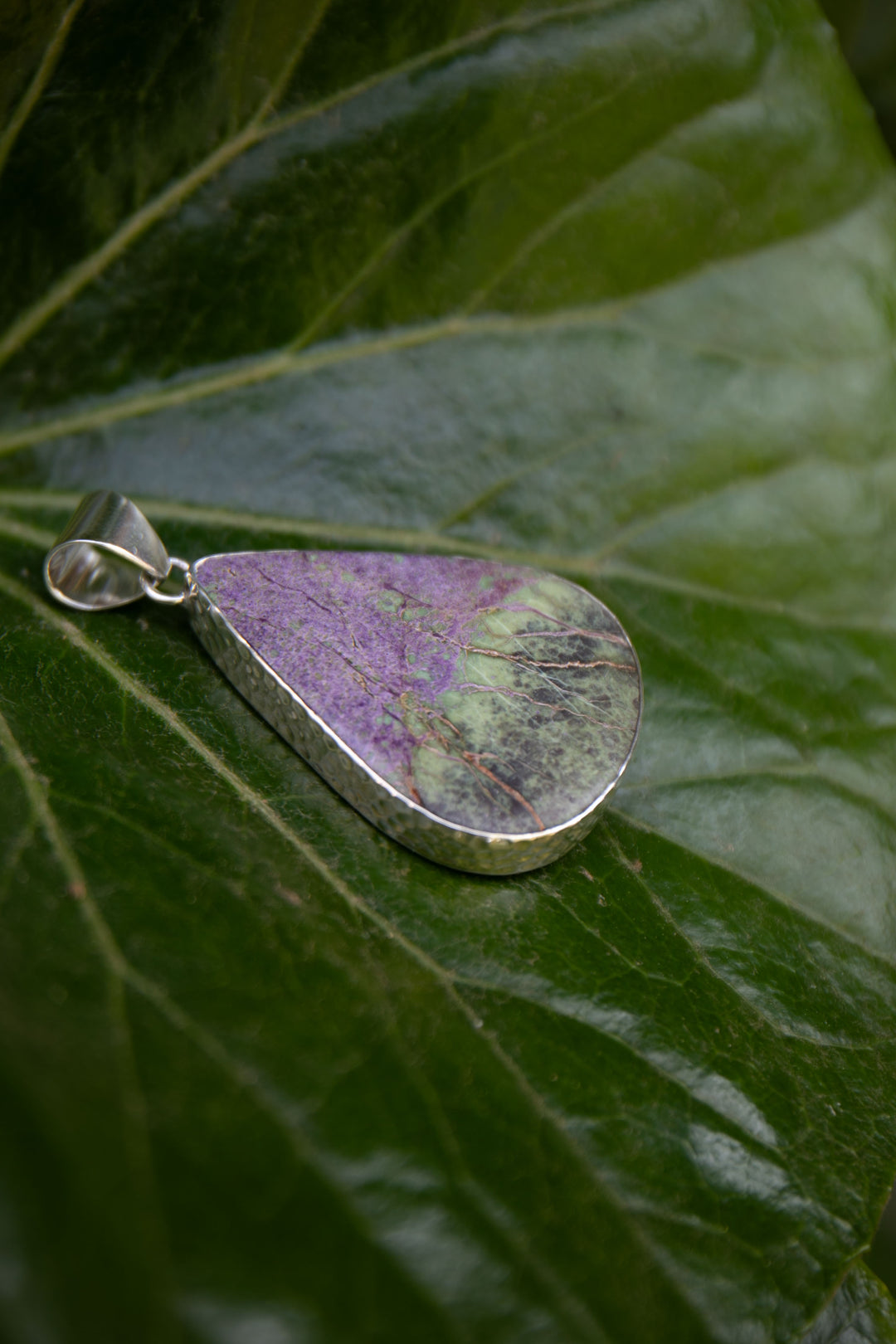 Stitchtite Beaten Silver Pendant