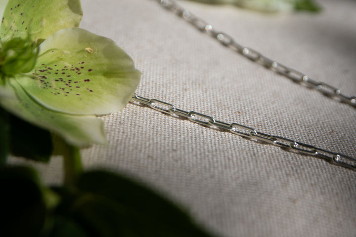 Teardrop Rainbow Moonstone Pendant on Fixed Sterling Silver Chain