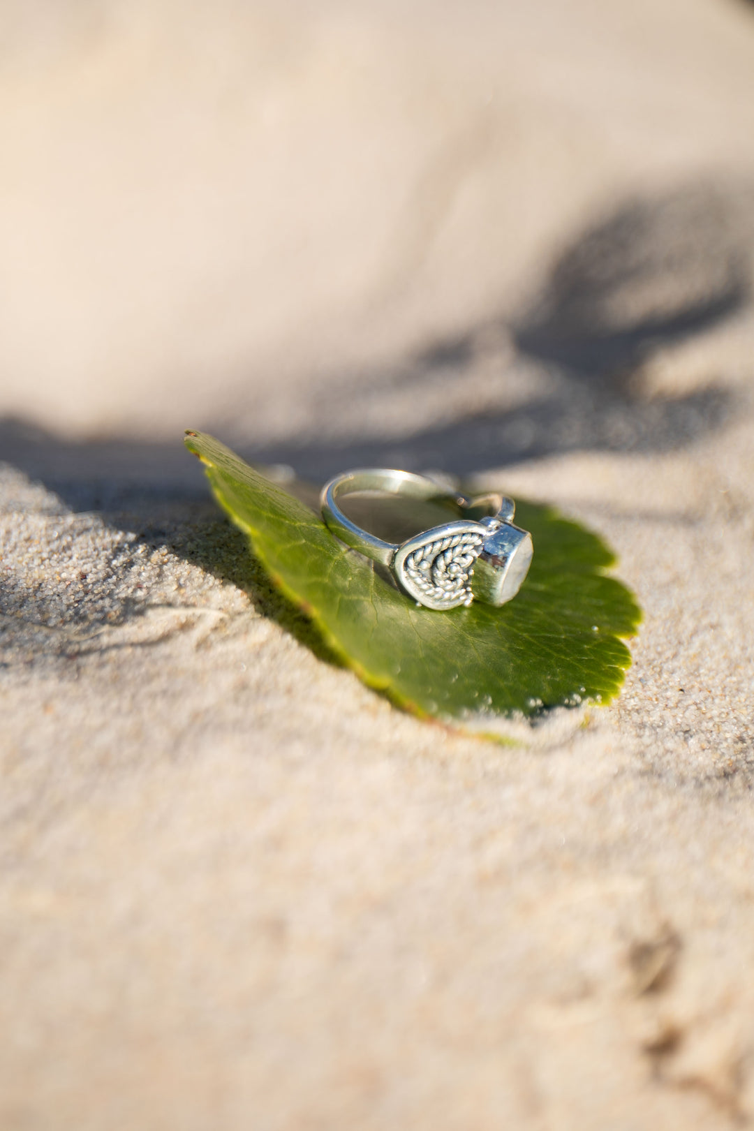 Rainbow Moonstone Ring in Sterling Silver - Size 6.5 US