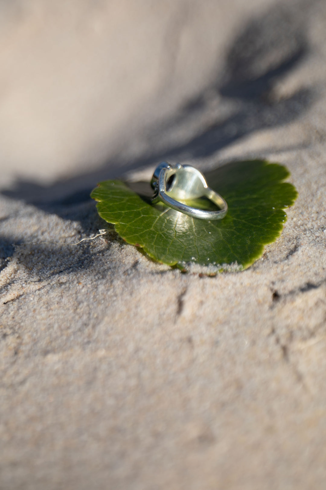 Rainbow Moonstone Ring in Sterling Silver - Size 6.5 US