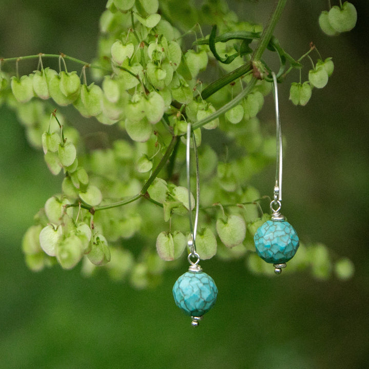 turquoise-long-hook-earrings