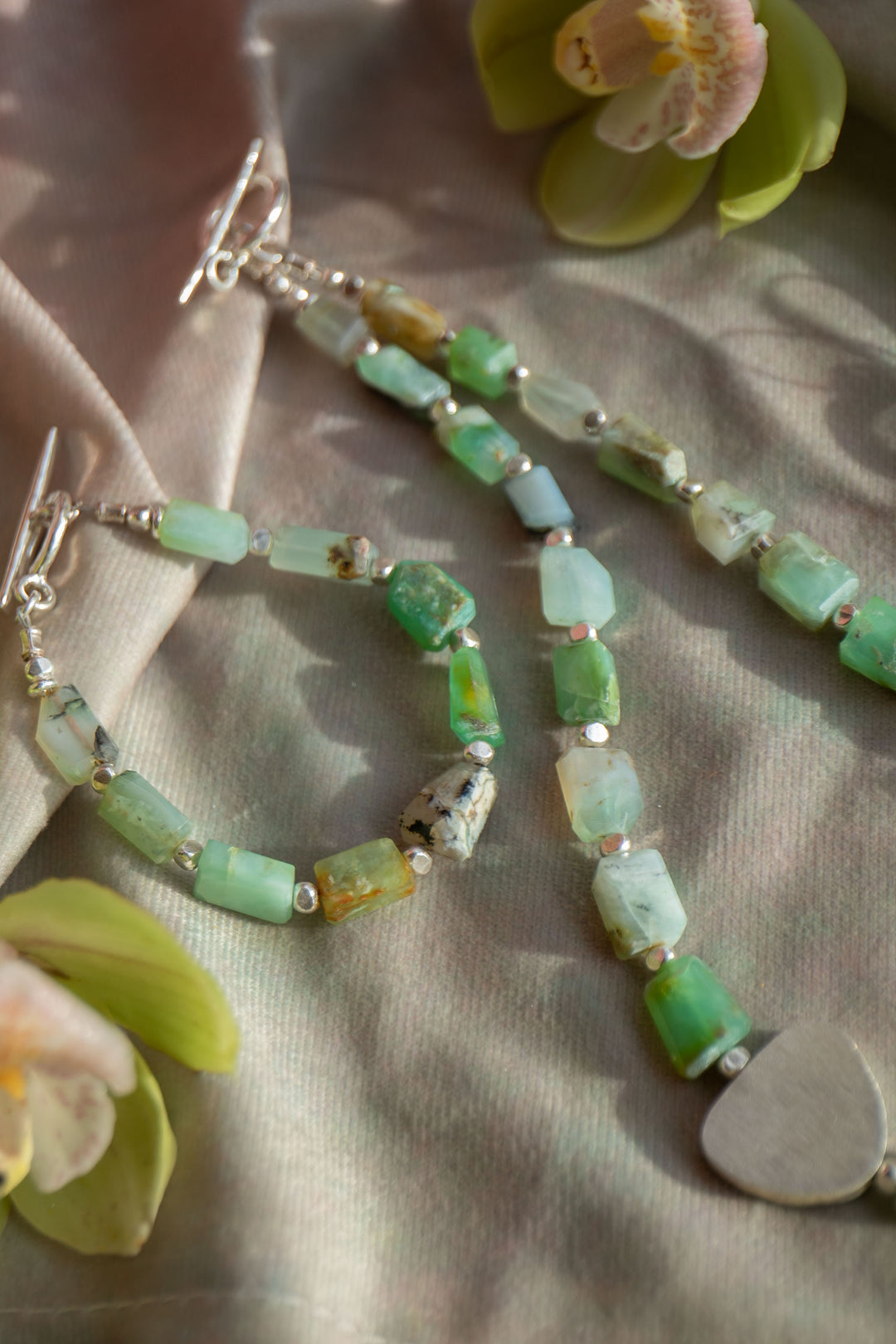 Peruvian Opal Bracelet with Thai Hill Tribe Silver