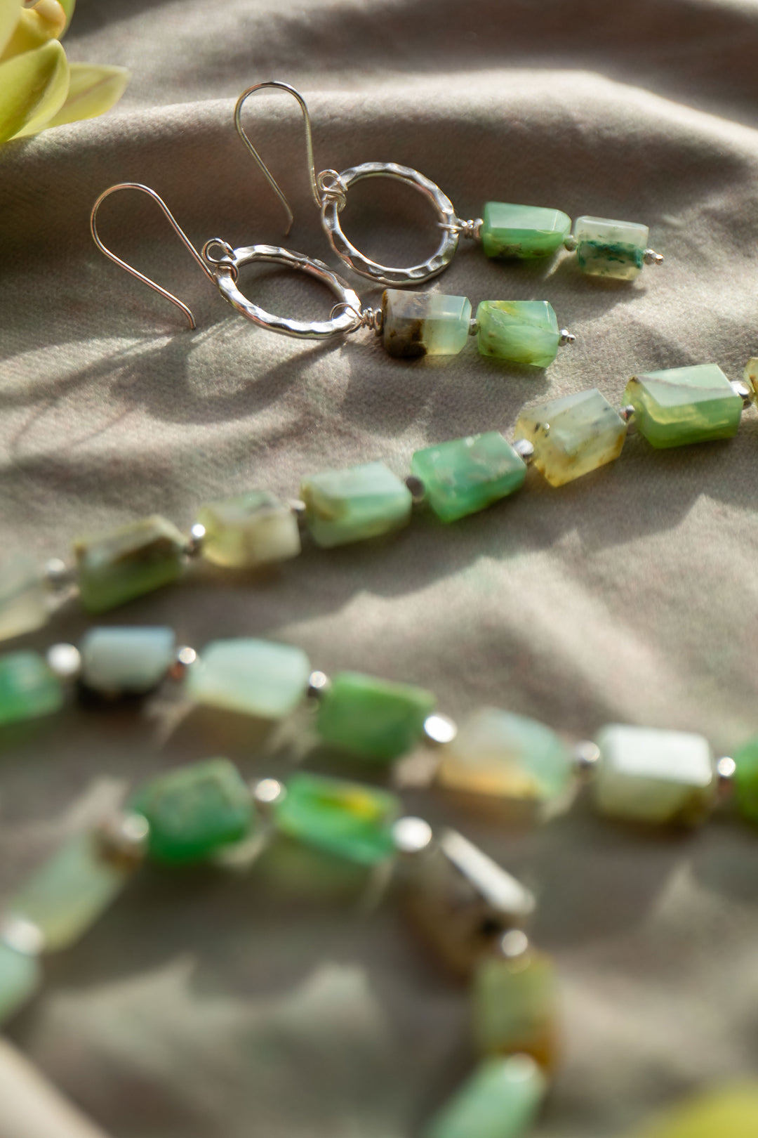 Peruvian Opal Bracelet with Thai Hill Tribe Silver