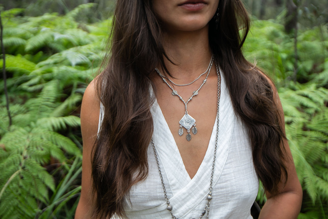 Hill Tribe Silver Tribal 'Kite' Necklace