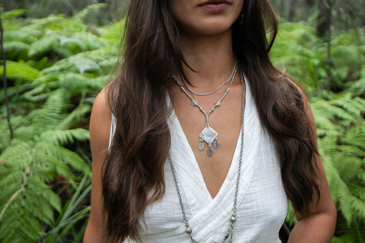 Hill Tribe Silver Tribal 'Kite' Necklace