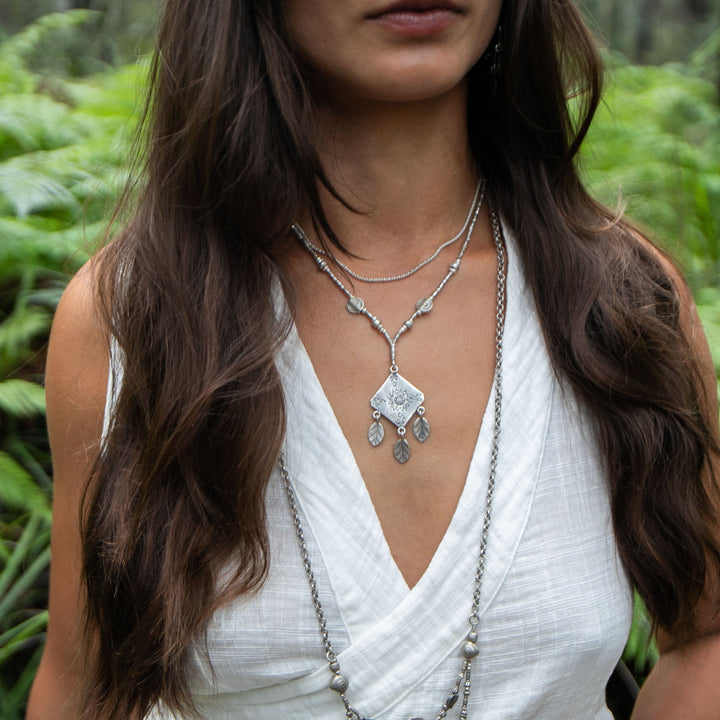 Hill Tribe Silver Tribal 'Kite' Necklace