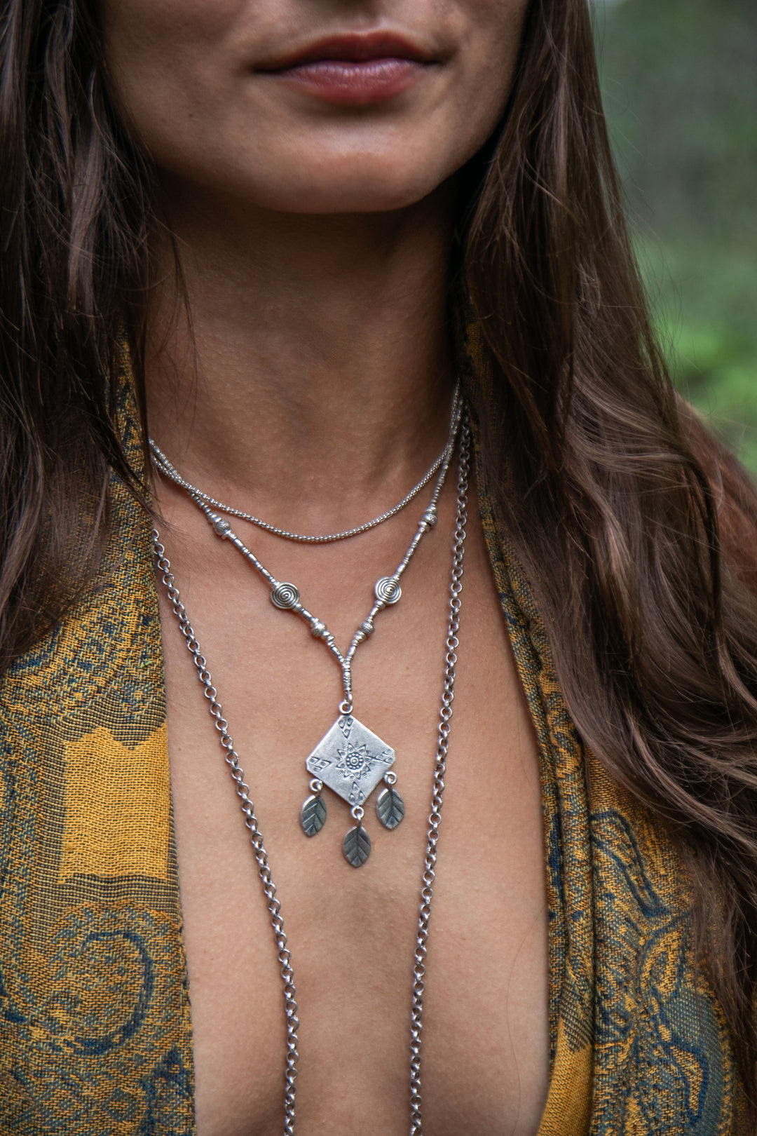 Hill Tribe Silver Tribal 'Kite' Necklace