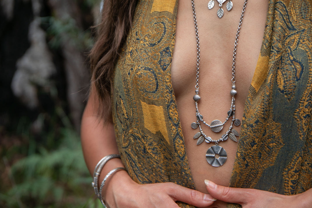 Long Hill Tribe Silver Tribal Necklace