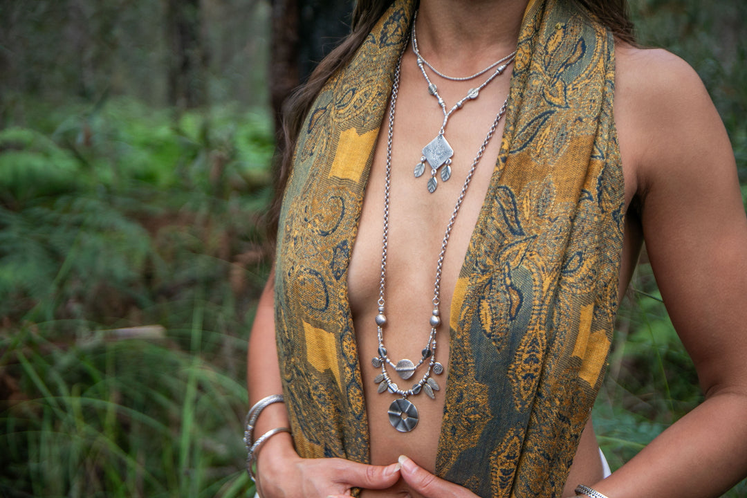 Long Hill Tribe Silver Tribal Necklace