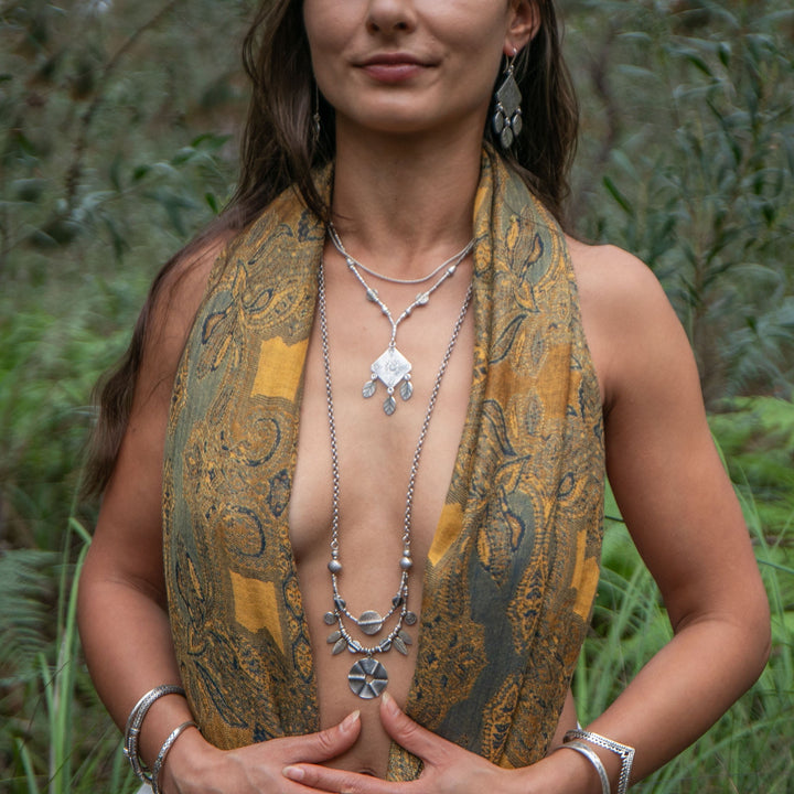 Long Hill Tribe Silver Tribal Necklace