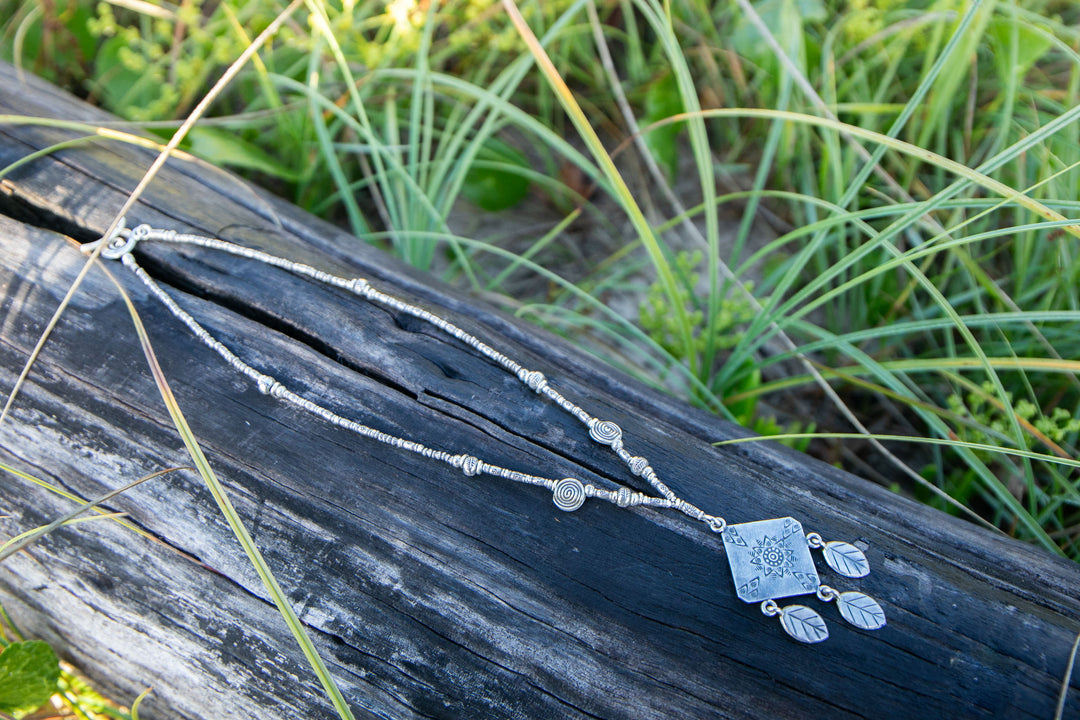 Hill Tribe Silver Tribal 'Kite' Necklace