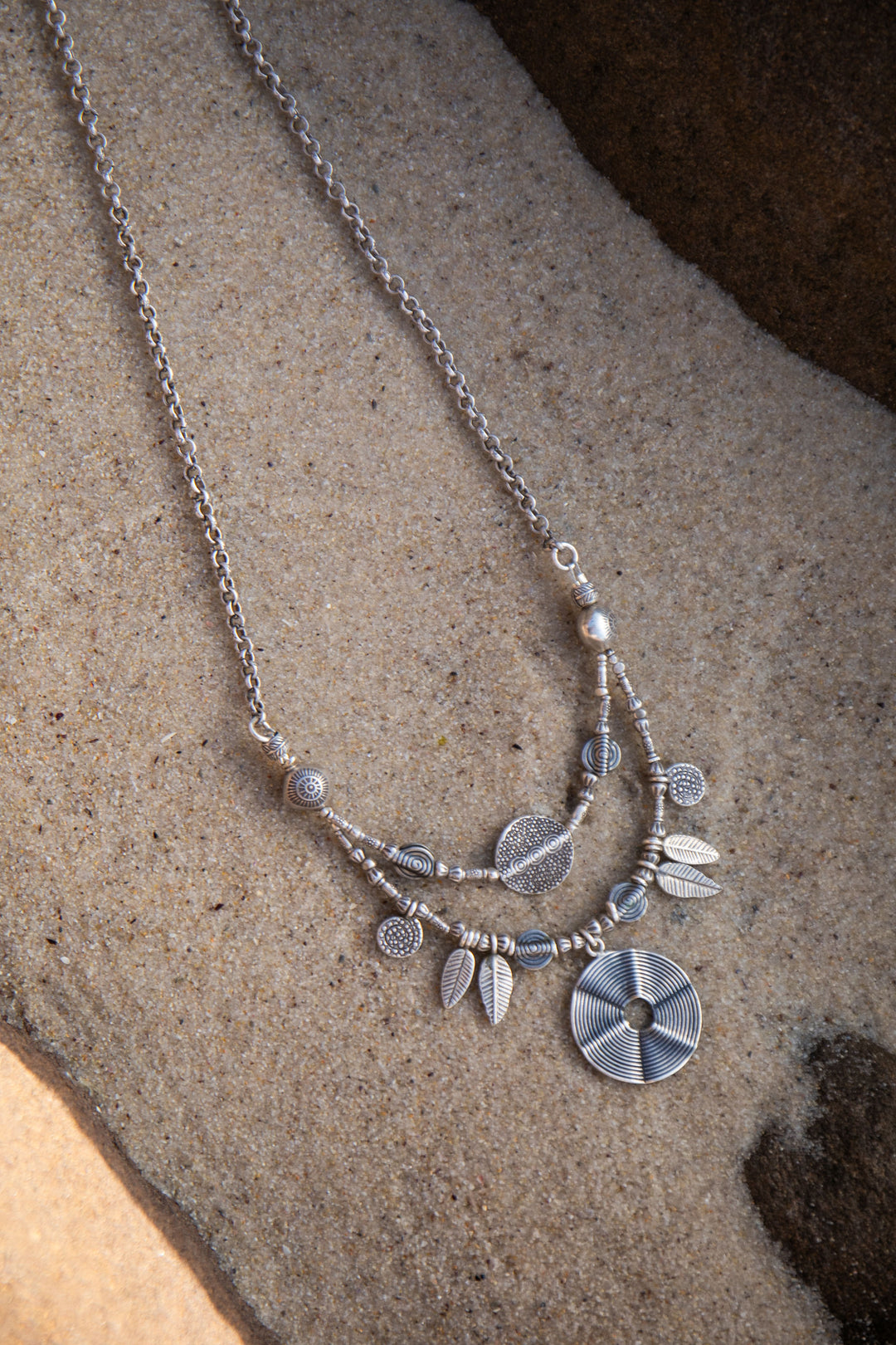 Long Hill Tribe Silver Tribal Necklace