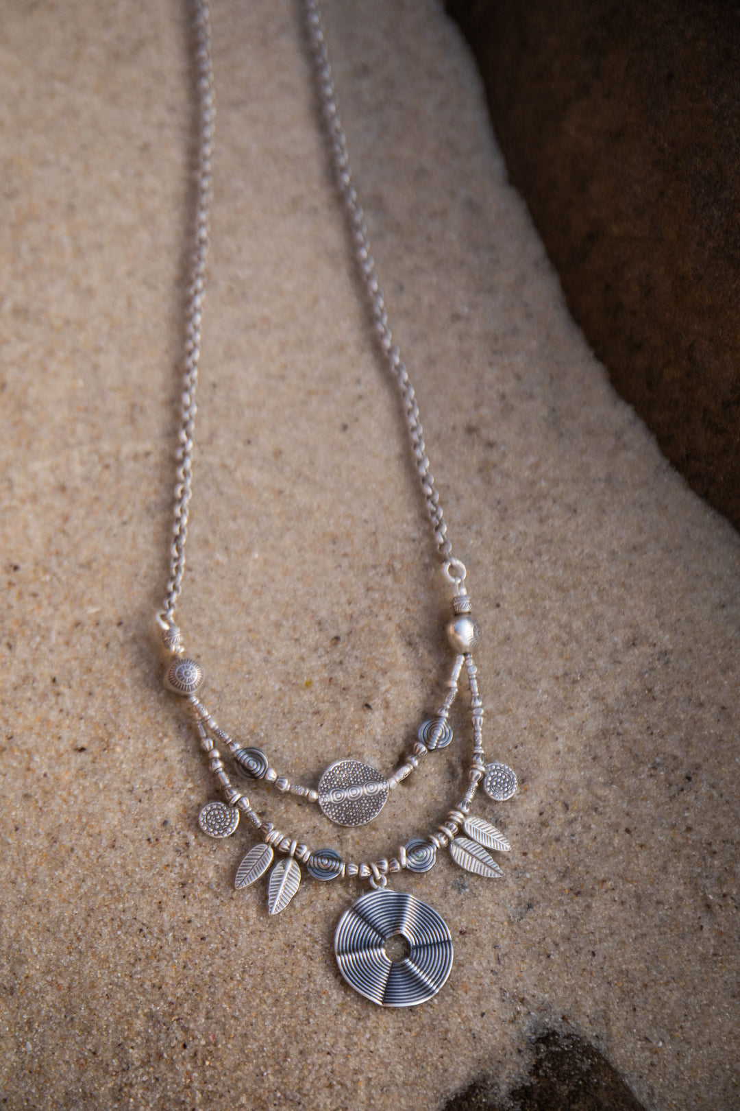 Long Hill Tribe Silver Tribal Necklace