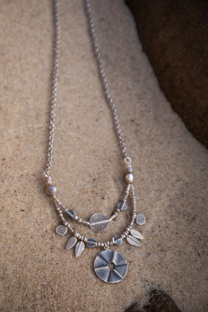 Long Hill Tribe Silver Tribal Necklace