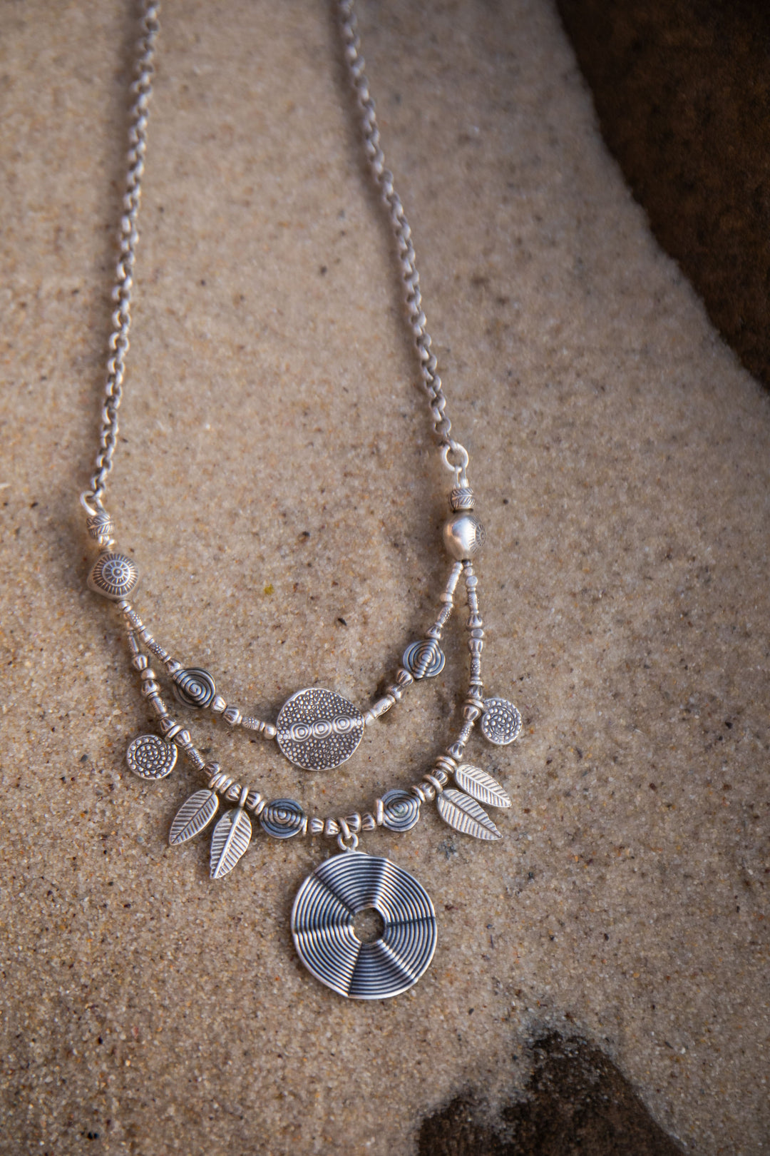 Long Hill Tribe Silver Tribal Necklace