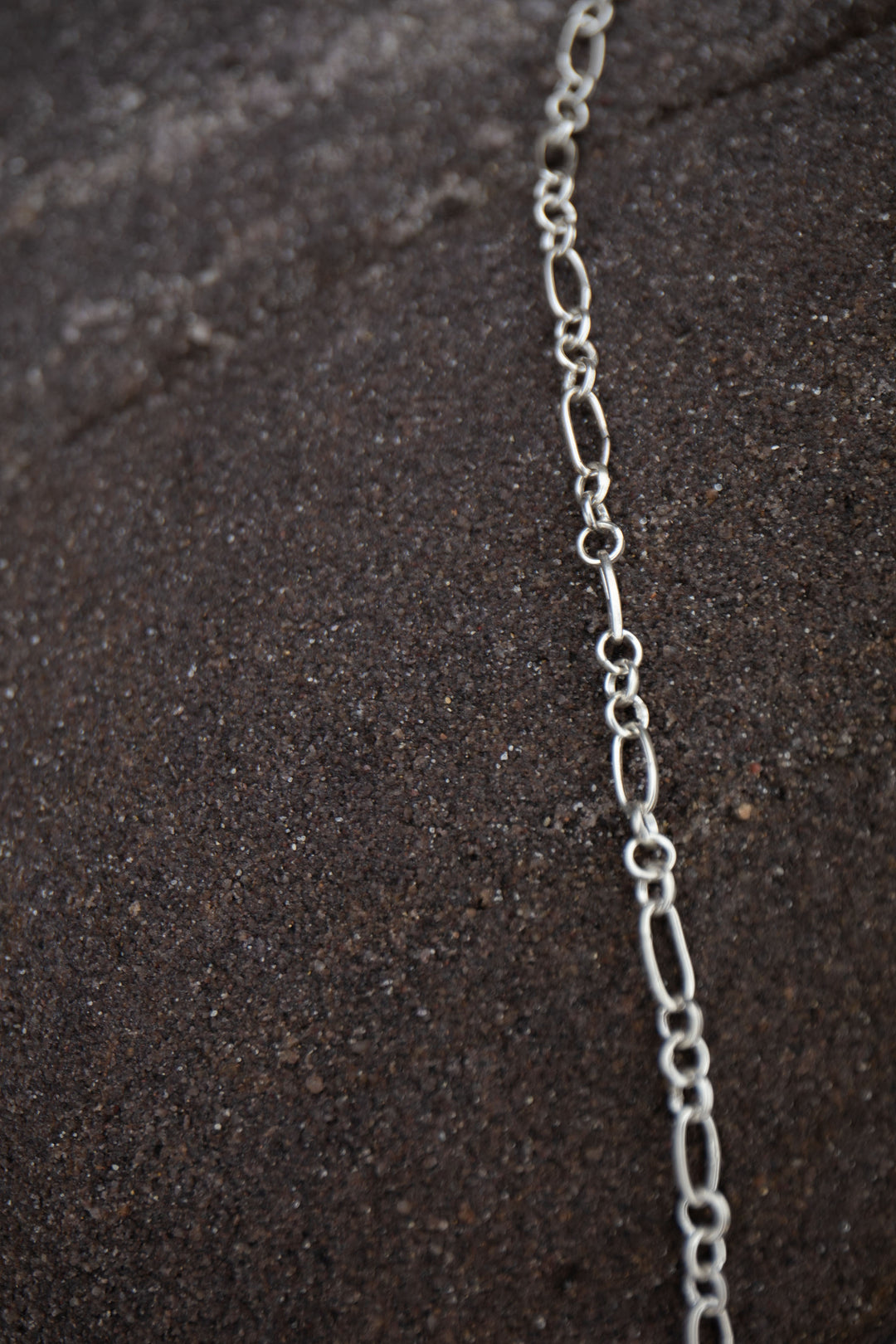 Natural Turquoise Pendant on Sterling Silver Link Chain