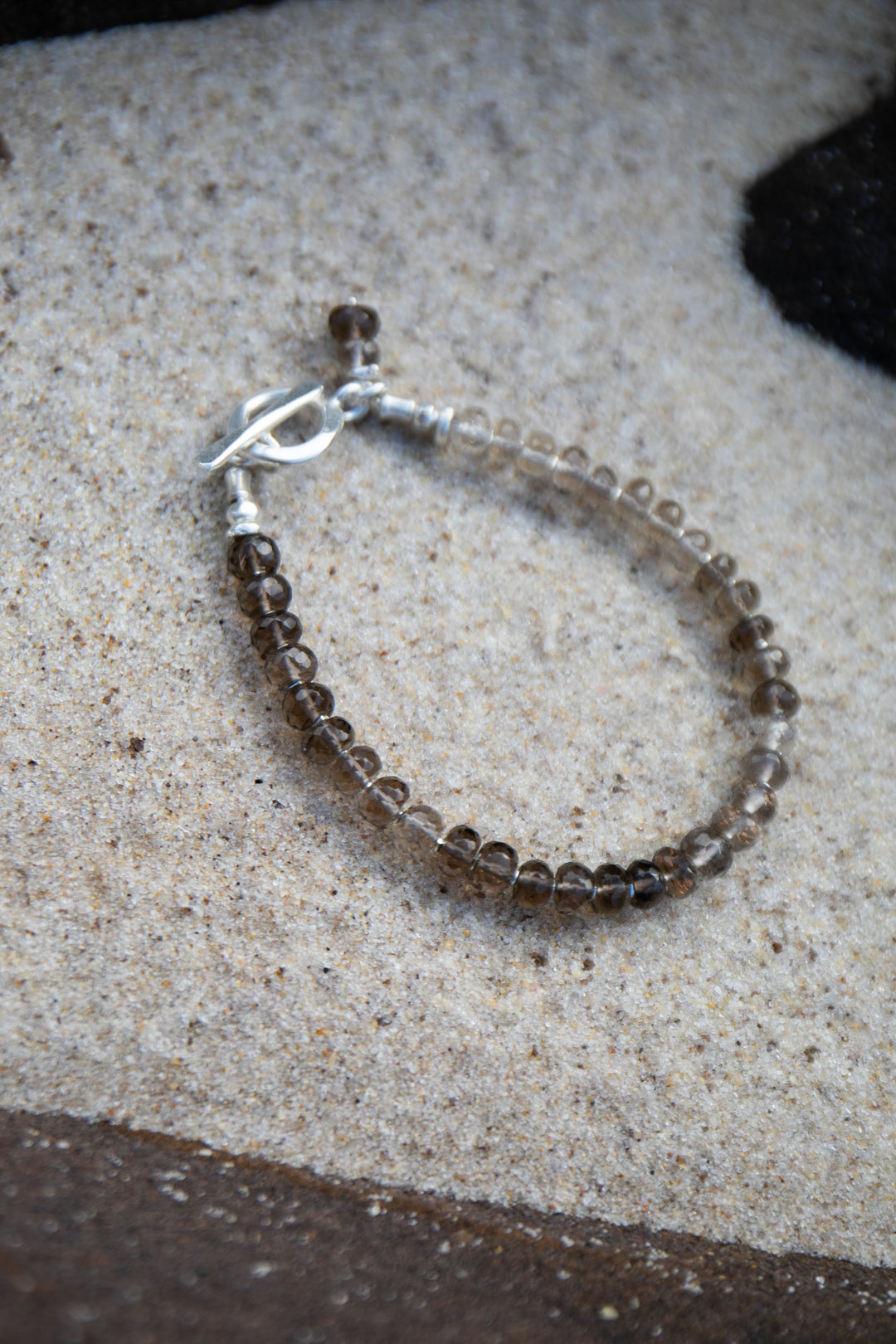 Smokey Quartz Bracelet with Thai Hill Tribe Silver