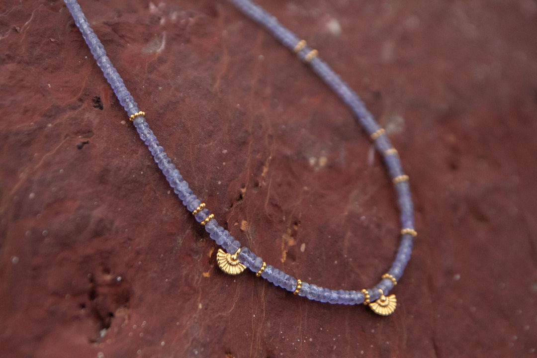 Delicate Tanzanite and Gold Vermeil Necklace