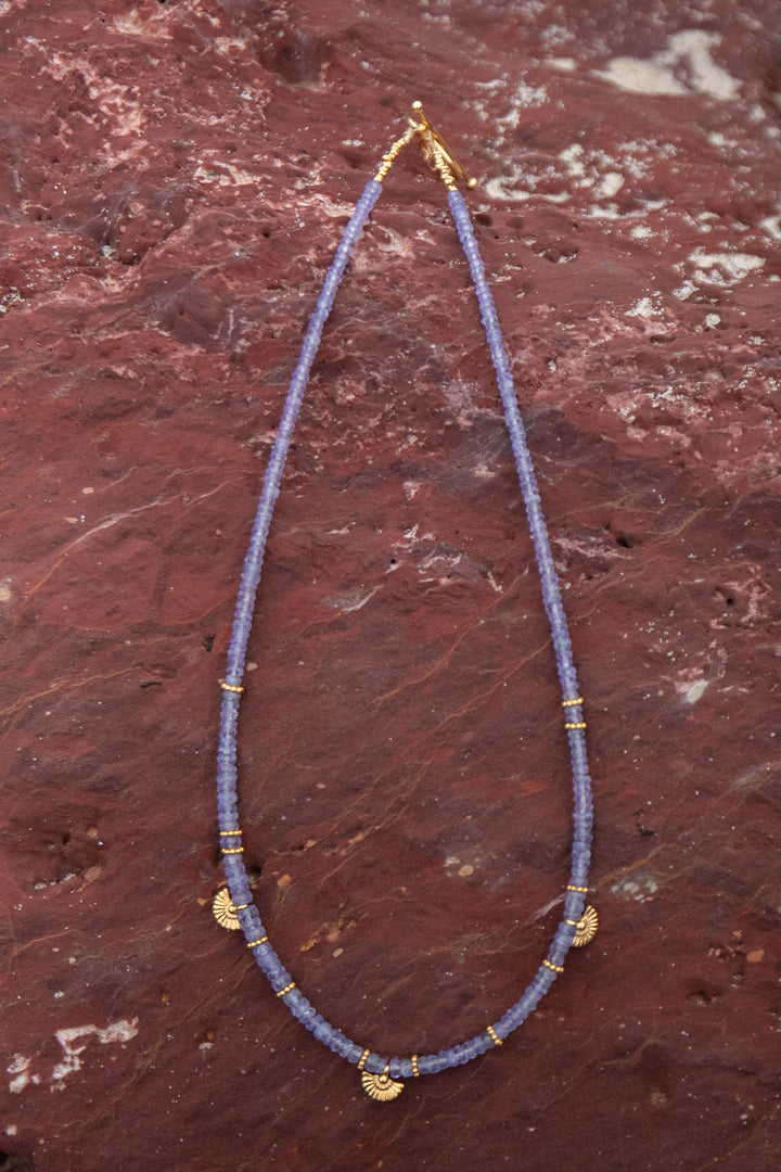 Delicate Tanzanite and Gold Vermeil Necklace