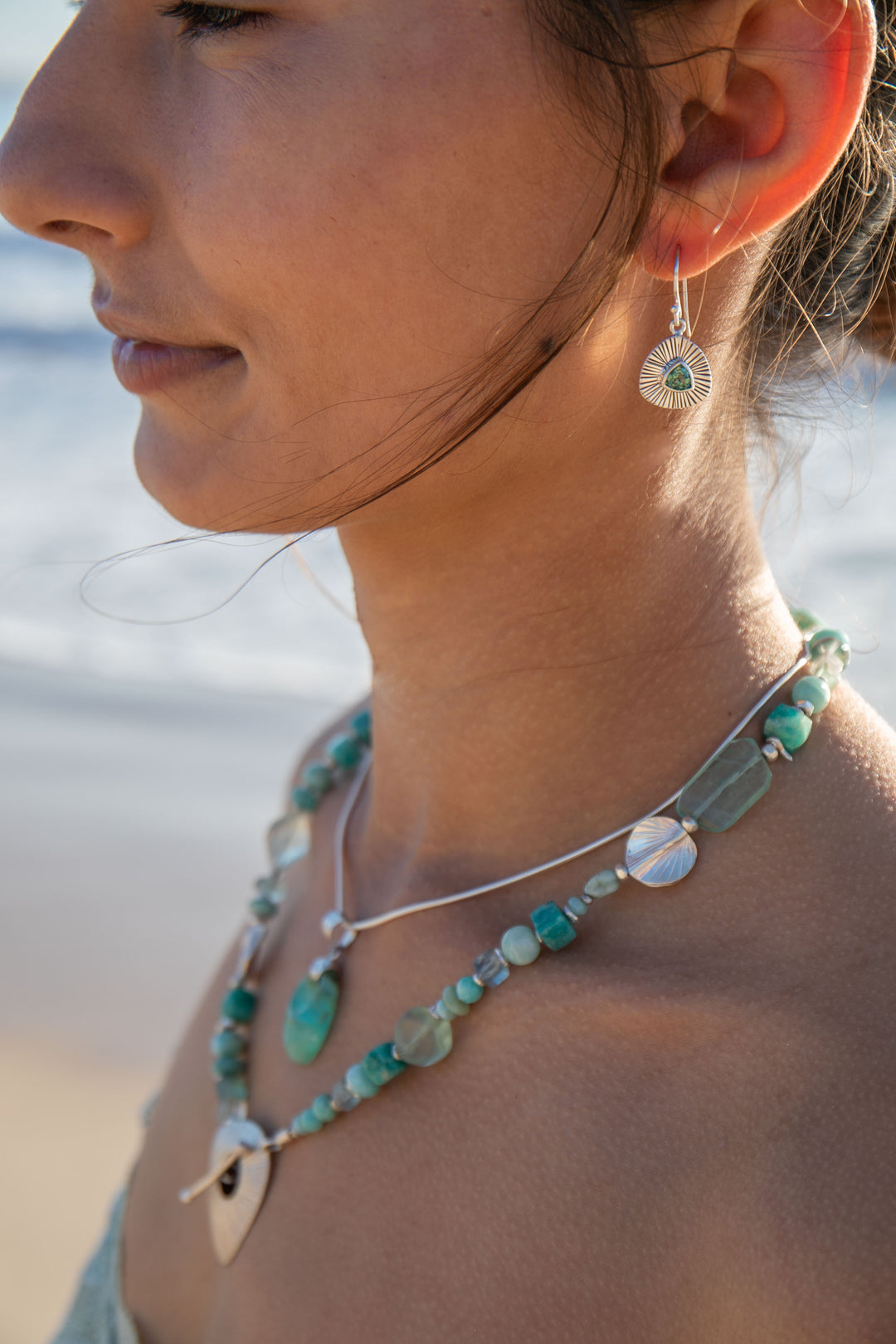 Gorgeous Indicolite or Blue Tourmaline Earrings in Sterling Silver