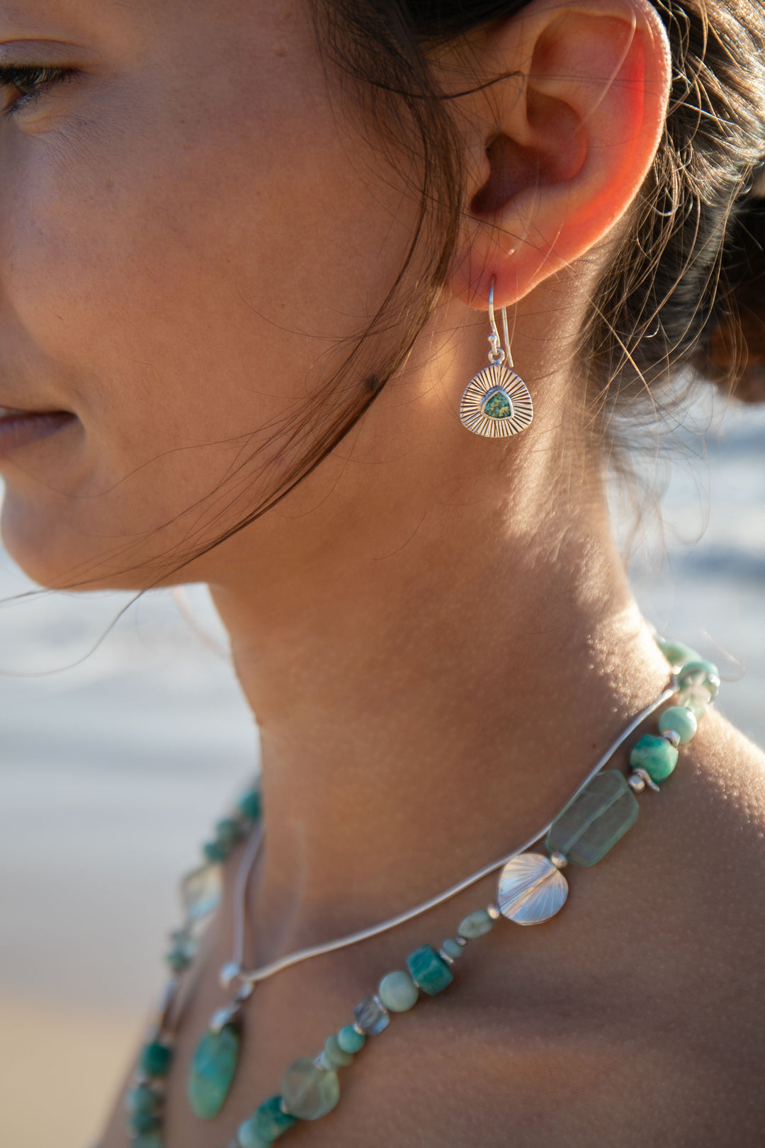 Gorgeous Indicolite or Blue Tourmaline Earrings in Sterling Silver