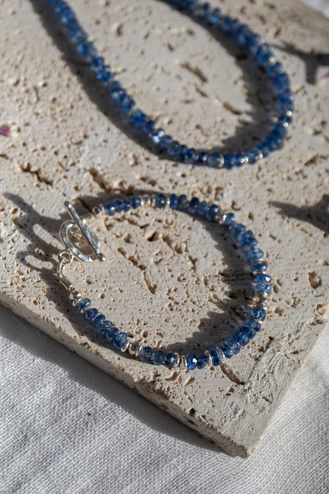 Kyanite Bracelet with Thai Hill Tribe Silver