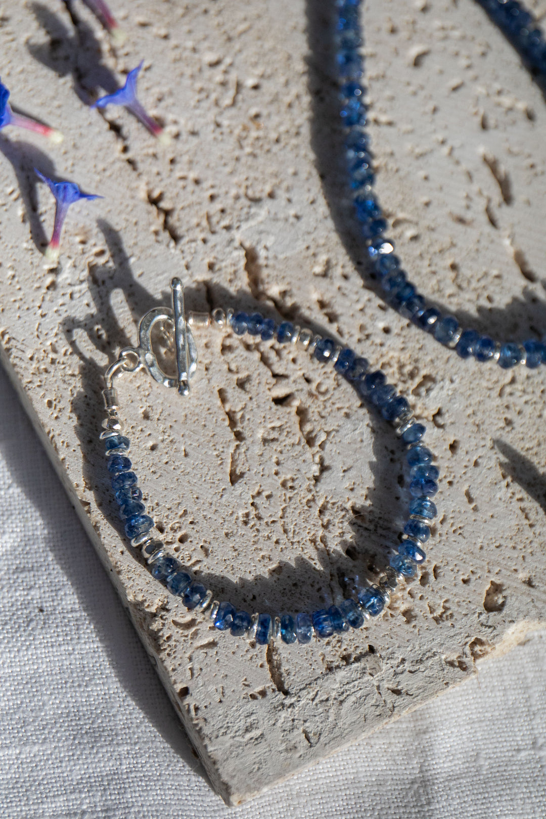 Kyanite Bracelet with Thai Hill Tribe Silver